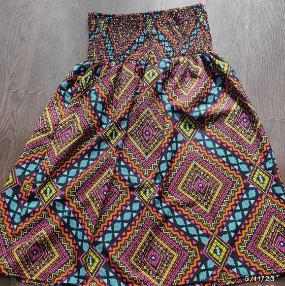 Off Shoulder Multi-Color Frock/Top - Picture 4 of 6